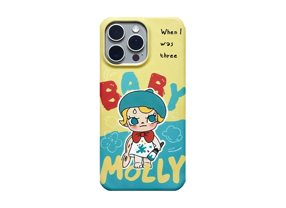 POP MART Baby Molly When I Was Three! iPhone Case 15 Pro Max