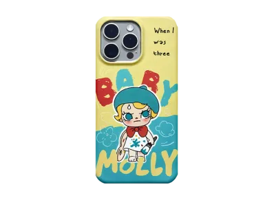 POP MART Baby Molly When I Was Three! iPhone Case 15 Pro Max
