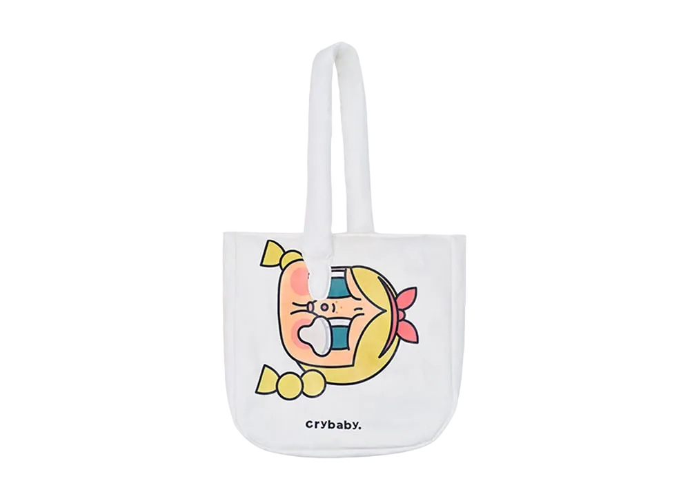 POP MART CRYBABY Sunset Concert cotton shoulder bag
