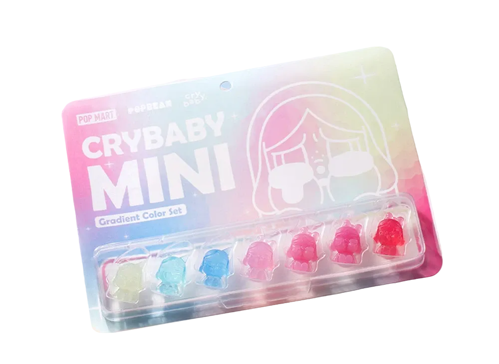 POP MART POP BEAN CRYBABY Mini Figure Gradient Color Set