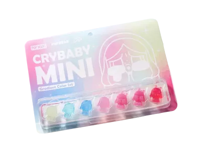 POP MART POP BEAN CRYBABY Mini Figure Gradient Color Set