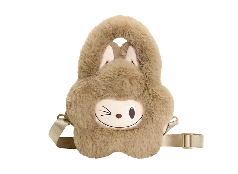 POP MART THE MONSTERS (LABUBU) Classic Series Plush Flower Bag Brown