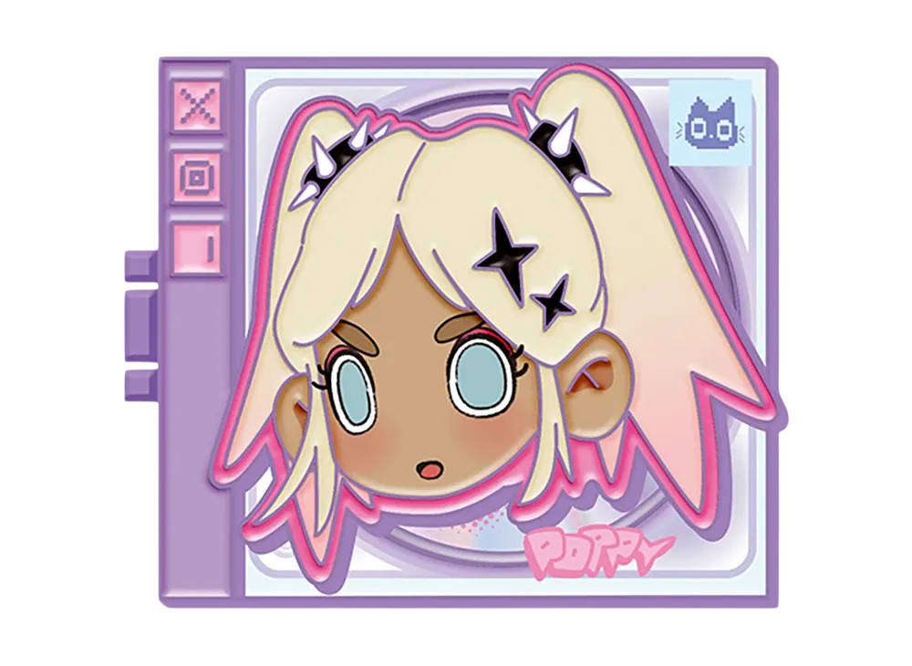 POP MART Lil Peach Riot Loading! Series Pin POPPY