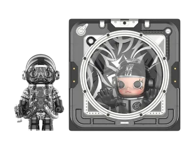 POP MART "MEGA COLLECTIONS" SPACE MOLLY CLOT-Black Alienegra Set