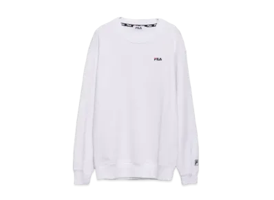 FILA One Point Big Silhouette Embroidered Logo Sweatshirt Sweatshirt Fleece "White"