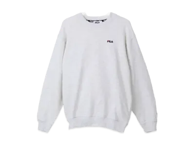 FILA One Point Big Silhouette Embroidered Logo Sweatshirt Sweatshirt Fleece "Gray"