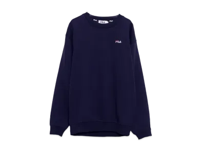 FILA One Point Big Silhouette Embroidered Logo Sweatshirt Sweatshirt Fleece "Navy"