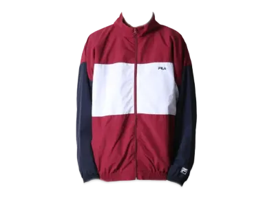 FILA One Point Logo Embroidery Nylon Switching Jacket "Wine"