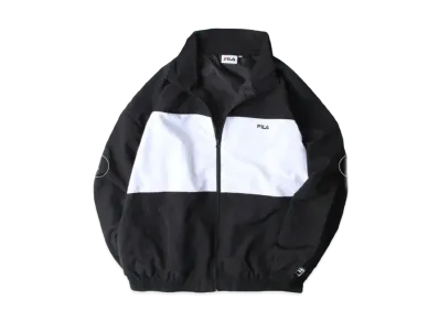 FILA One Point Logo Embroidery Nylon Switching Jacket "Black"