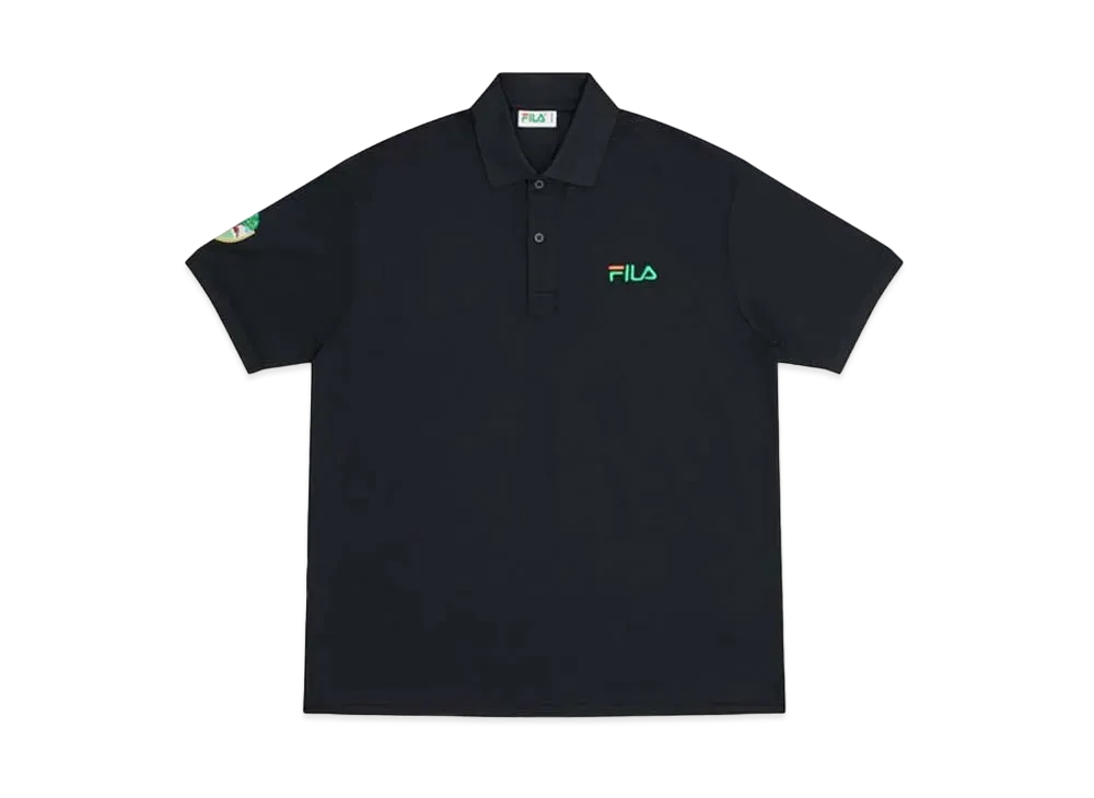 FILA+ Linear Crest Technical Polo "Jet Black"