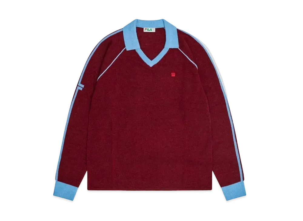 FILA+ Line Squadra Knit Top "Burgundy"