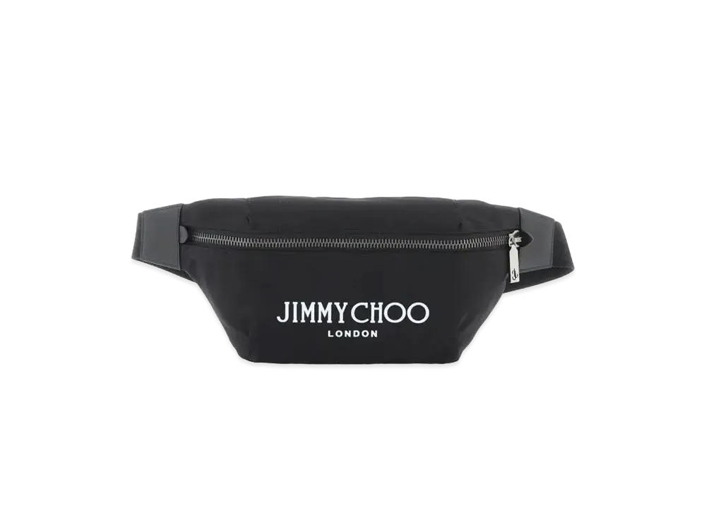 Jimmy Choo Finsley Nylon Belt Bag "Black"