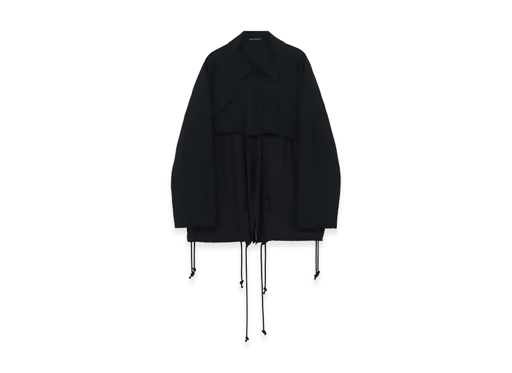 Yohji Yamamoto Women's Layered Mods Coat "Black"