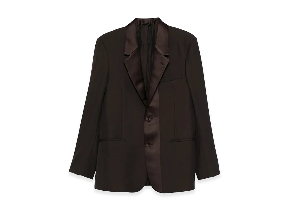 FENDI Wool Crepe Blazer "Brown"