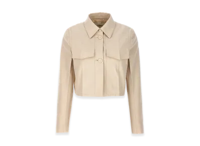 FENDI Women’s Tailored Crop Jacket "Beige"