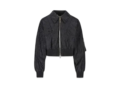 FENDI Jacket FF Jacquard Fabric Bomber "Black"