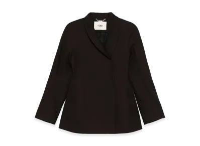 FENDI Women's Grain De Poudre Jacket "Dark Purple"