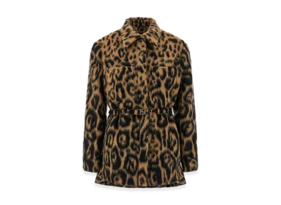 FENDI Women's Animalier Coat "Brown"