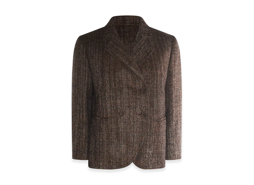 FENDI Women's Rust Wool And Alpaca Jacket "Brown"