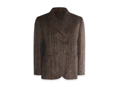 FENDI Women's Rust Wool And Alpaca Jacket "Brown"