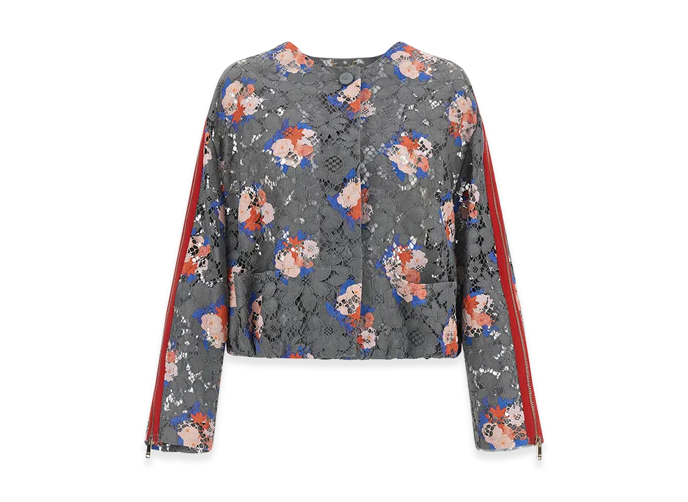 FENDI Women's Bouquet Lace Blazer "Gray"