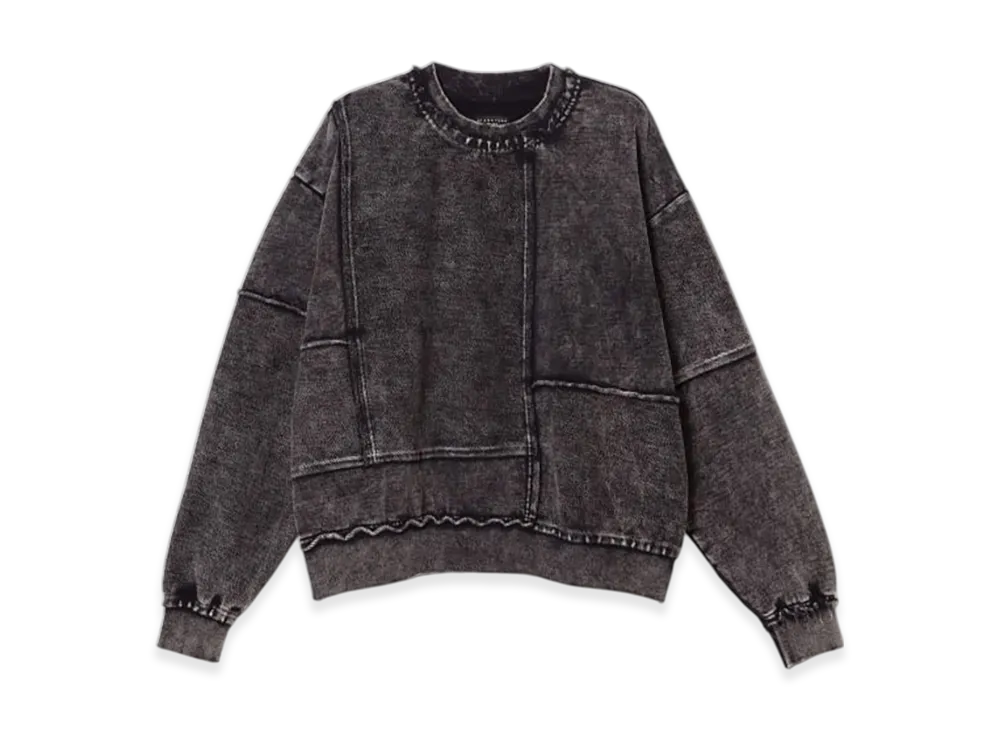 F-LAGSTUF-F Inside Out Boro Sweat "Black"