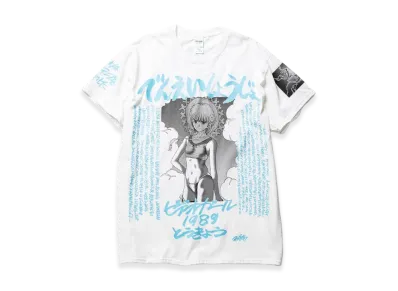 F-LAGSTUF-F x VIDEO GIRL "1989" Tee "White/Blue"
