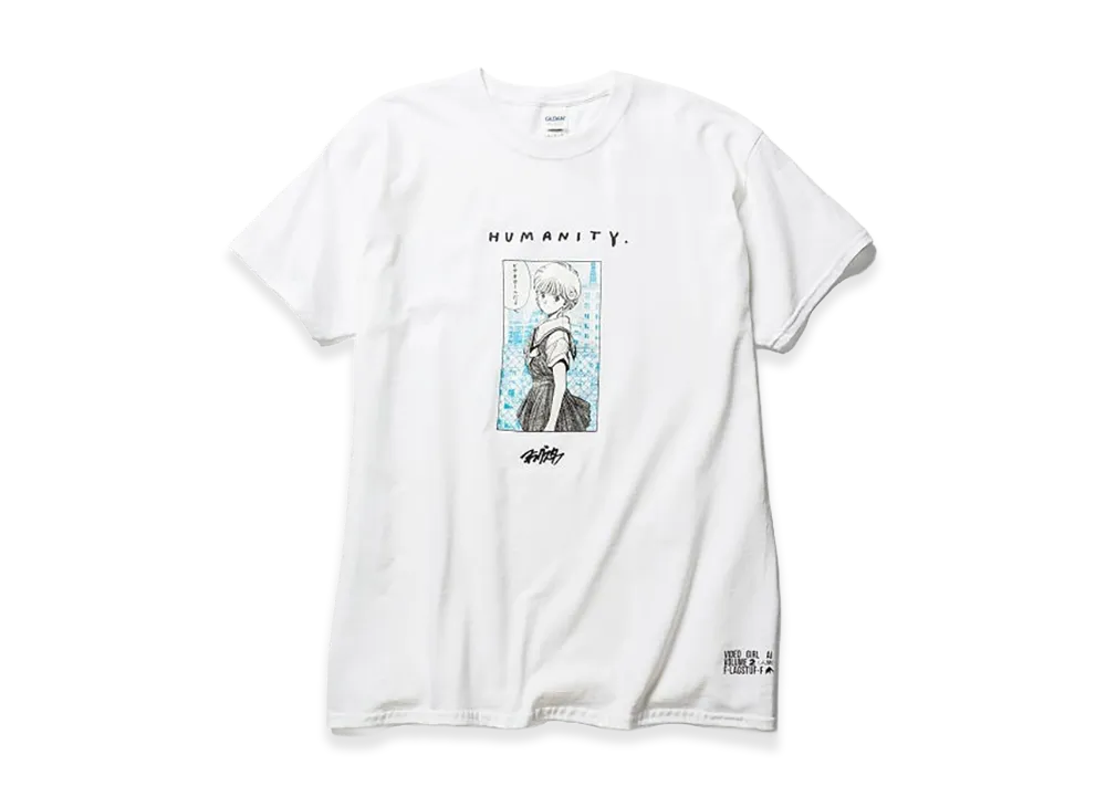 F-LAGSTUF-F x VIDEO GIRL "HUMANITY" Tee "White"