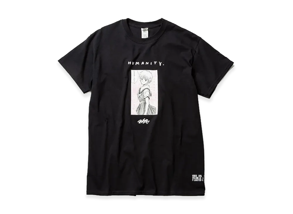 F-LAGSTUF-F x VIDEO GIRL "HUMANITY" Tee "Black"