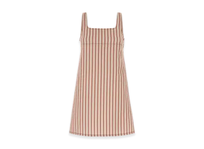 FENDI Women's Embroidered Denim Mini Dress "Red"