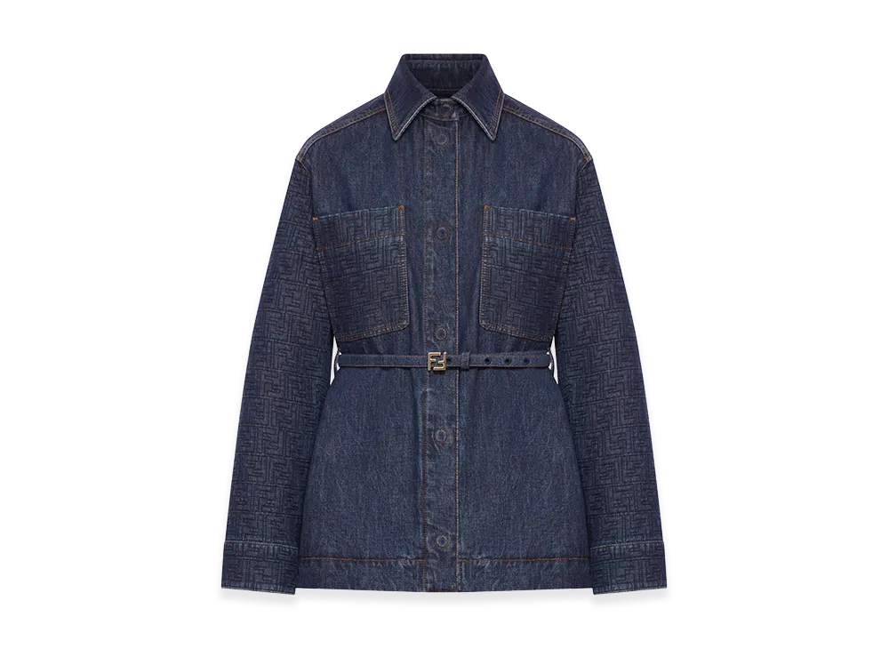 FENDI Women's FF Denim Jacket "Blue"