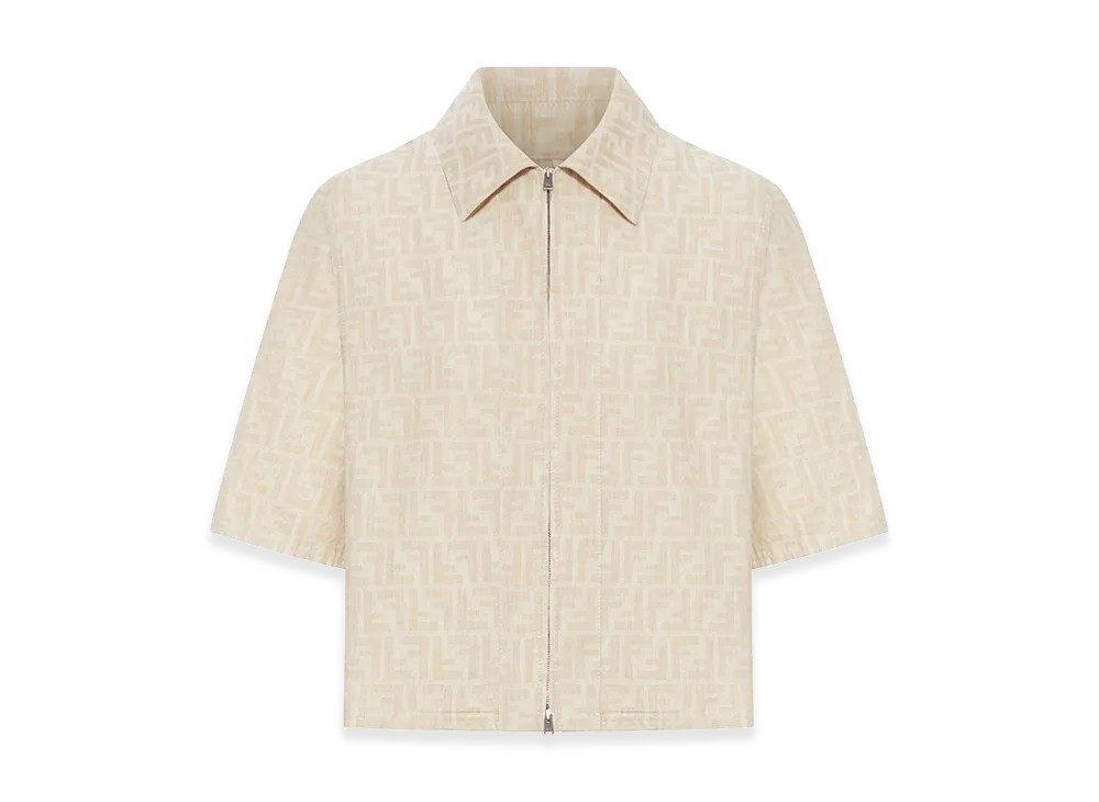 FENDI Women's Chambray FF Jacket "Beige"