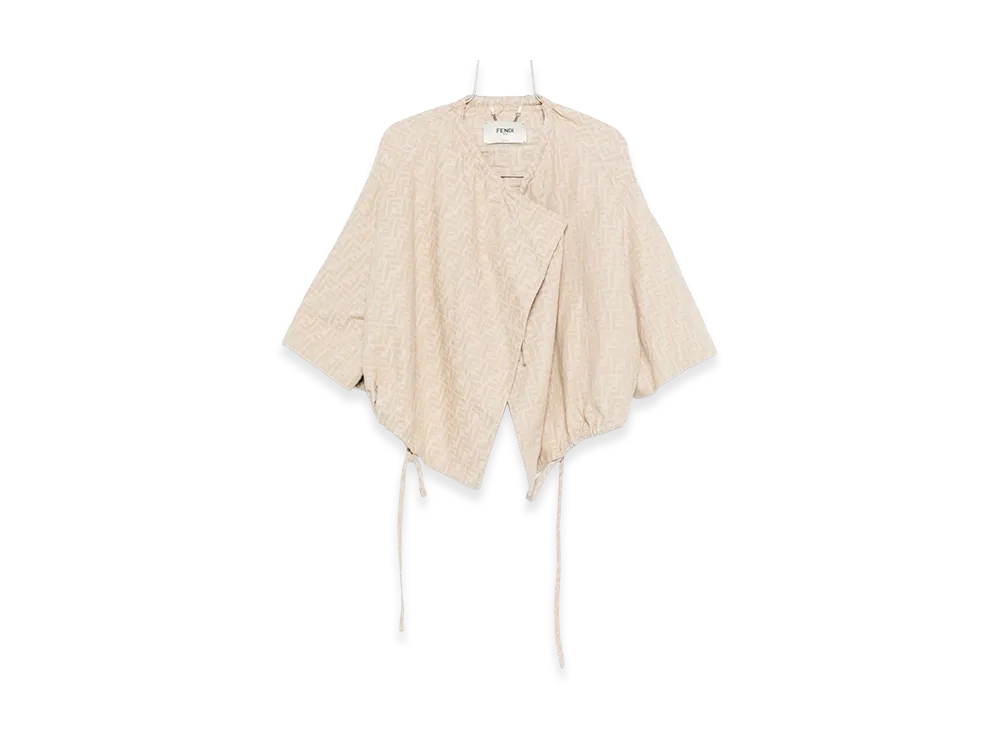 FENDI Women's FF Chambray Jacket "Beige"