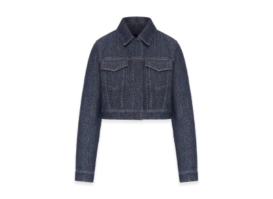 FENDI Women's FF Denim Bolero Jacket "Blue"