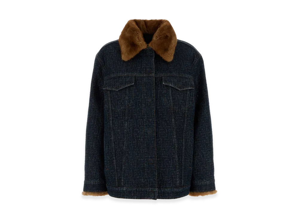 FENDI Women's Denim Padded Jacket "Blue"
