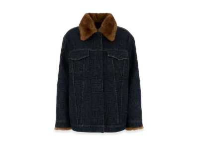 FENDI Women's Denim Padded Jacket "Blue"