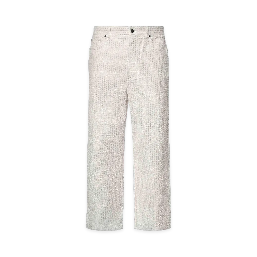 FENDI Denim Jeans With Stitching "Cream"