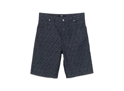 FENDI Bermuda Jeans Jacquard FF Shorts "Blue"