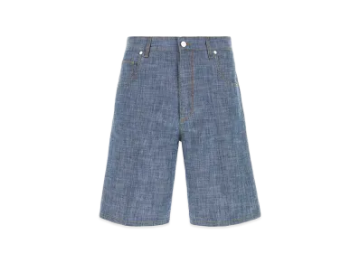 FENDI Chambray Bermuda Shorts "Light Blue"