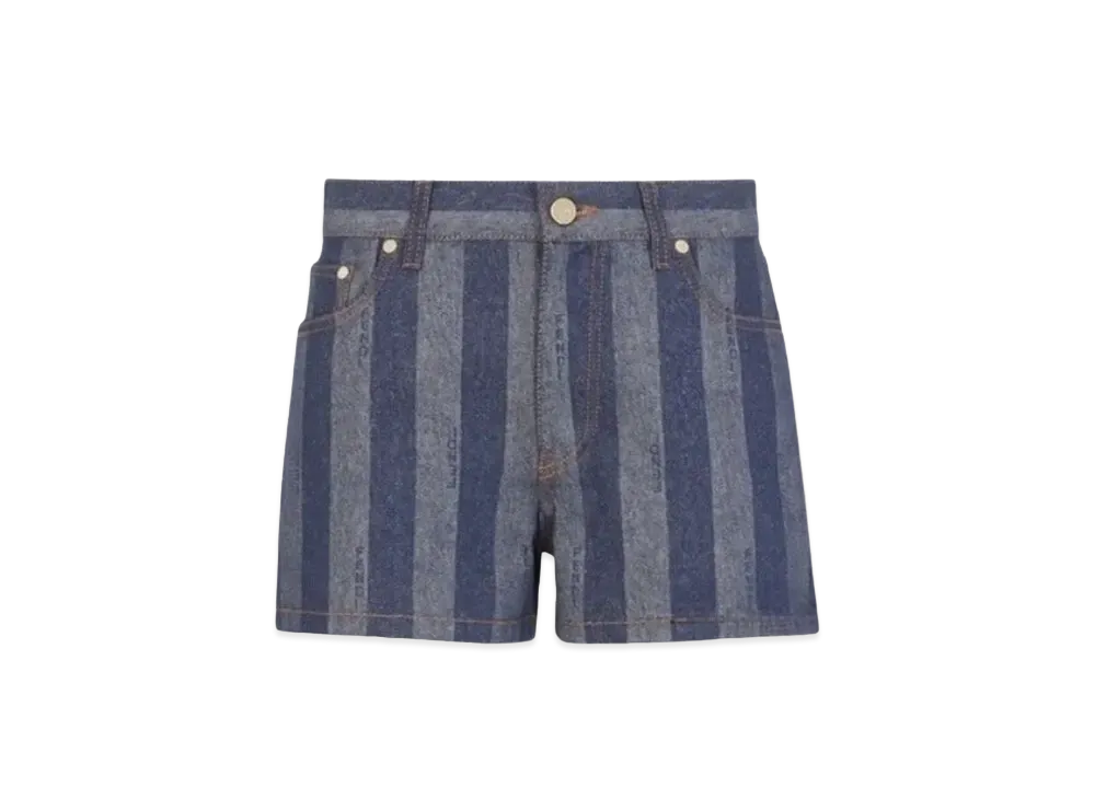 FENDI Short Jeans Pequin Denim Short Pants "Blue"