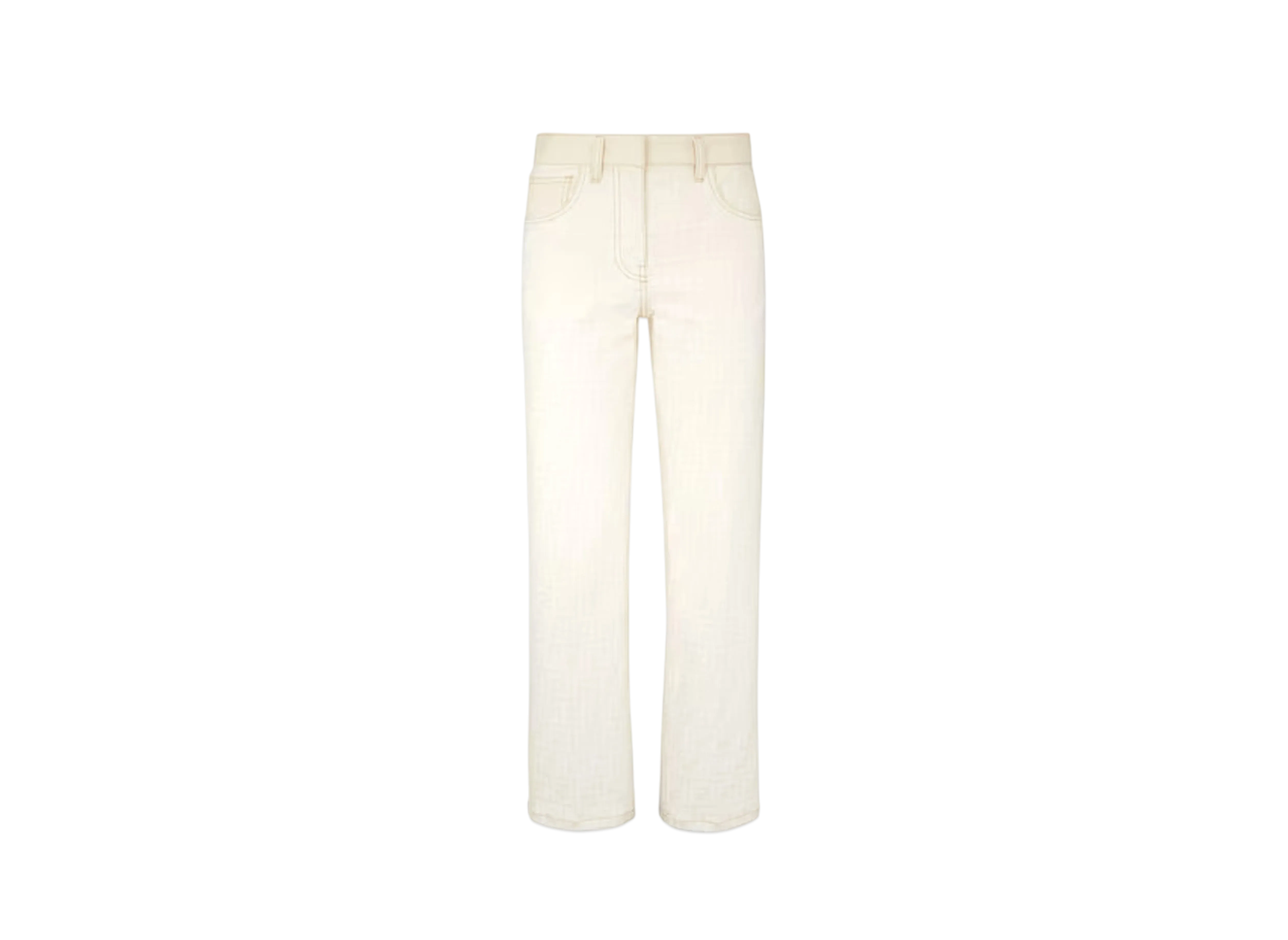 FENDI Women's FF Denim Pants "White"