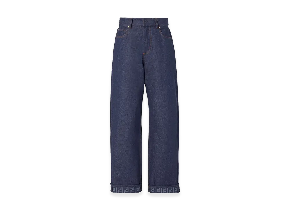 FENDI Women's FF Reverse Jeans "Blue"