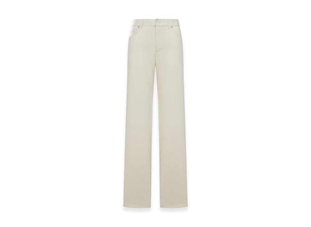 FENDI Women's Straight Five-Pocket Jeans "Beige"