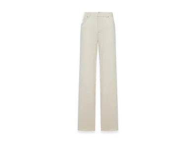 FENDI Women's Straight Five-Pocket Jeans "Beige"