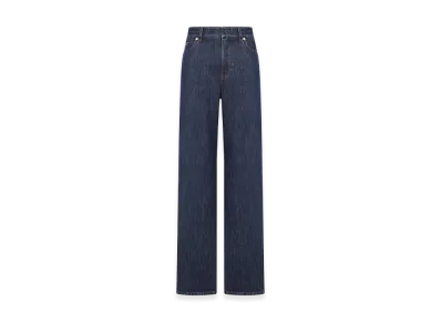 FENDI Women's Long Denim Jeans "Dark Blue"