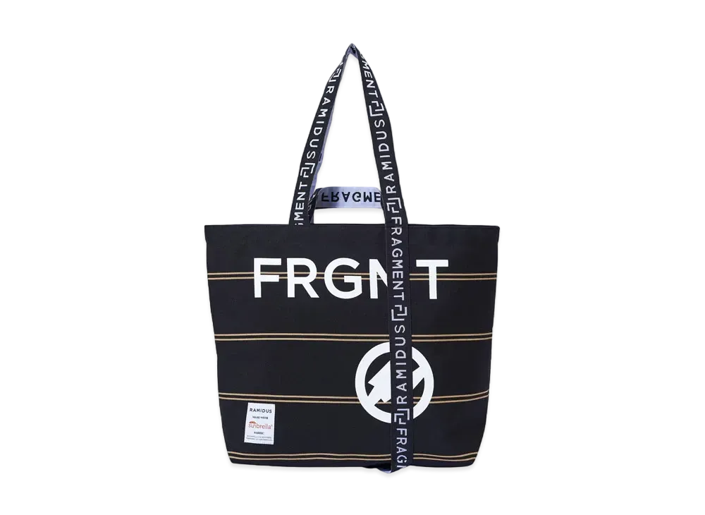 FRAGMENT x RAMIDUS TOTE BAG (L) "Black Yellow"