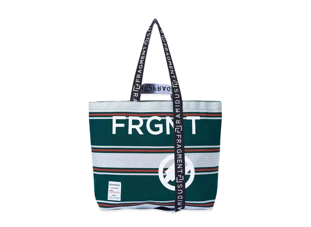 FRAGMENT x RAMIDUS TOTE BAG (L) "Green Grey"