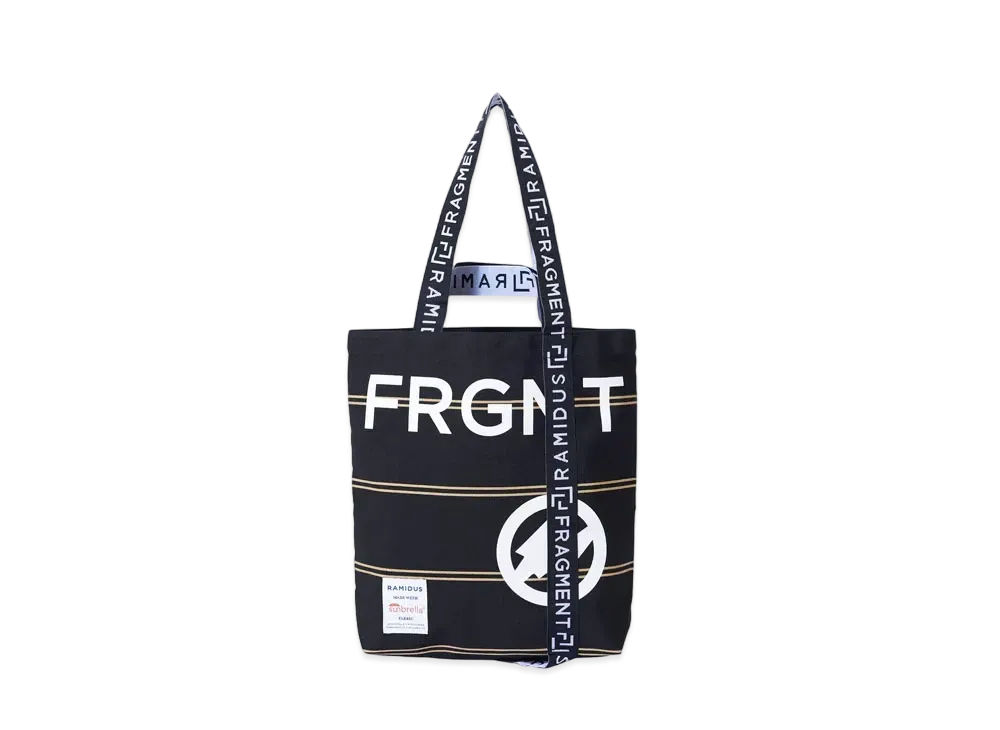 FRAGMENT x RAMIDUS TOTE BAG (M) "Black Yellow"