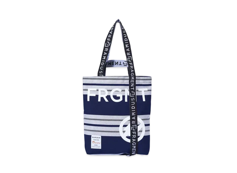 FRAGMENT x RAMIDUS TOTE BAG (M) "Navy Grey"