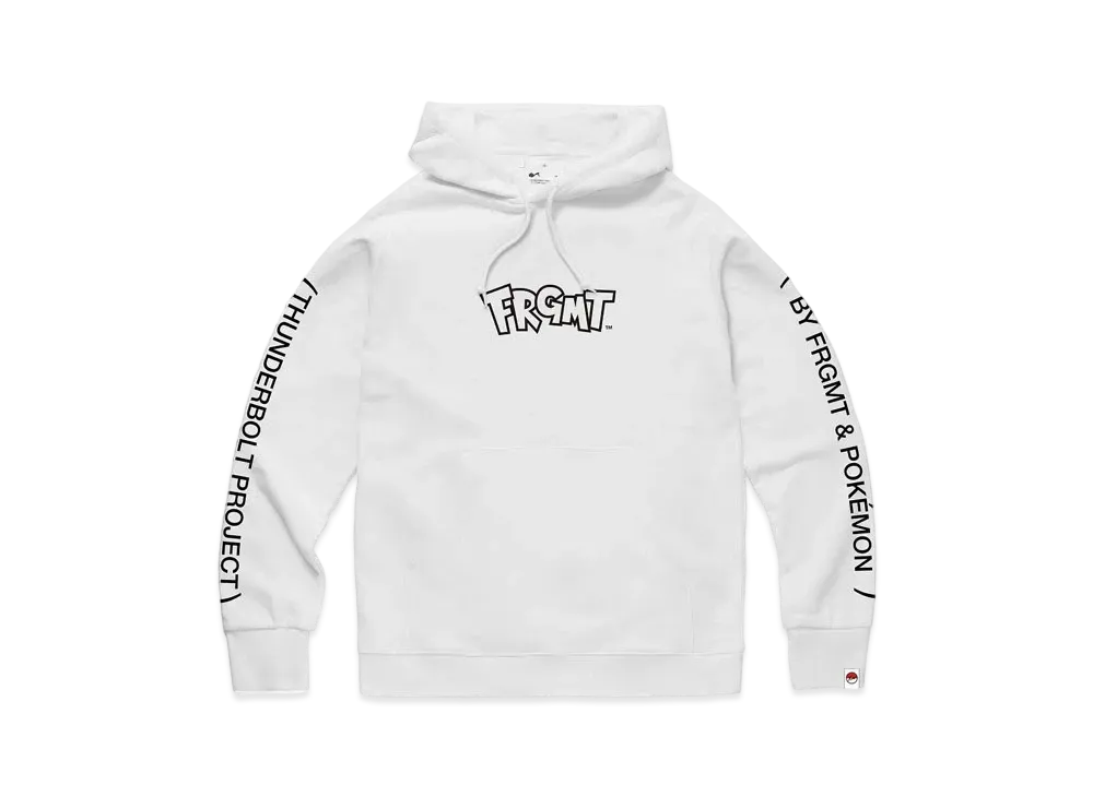 FRAGMENT x POKEMON THUNDERBOLT PROJECT LOGO HOODIE "White"